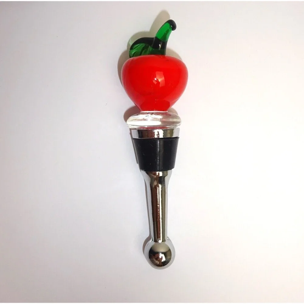 LSARTS Glass Apple Wine Stopper 🍏 Gift Box Included